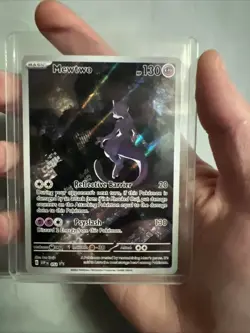 Pokemon Mewtwo TCG SVP 052 Scarlet Violet 151 UPC Promo - Image 1
