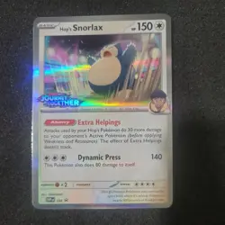 Hop's Snorlax 184 SVP Journey Together Stamped Pre-Release Promo Pokemon - Deck - Image 1
