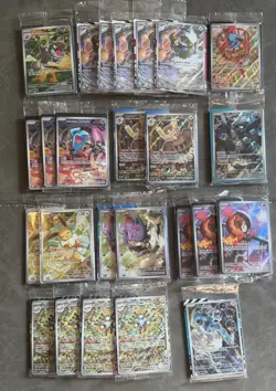 Pokemon Lot Of 25 ETB Mixed Promo Cards With Dividers Seated - Image 1