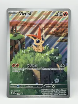 Pokemon Victini JUMBO Promo Card SVP208 Illustration Rare - Image 1