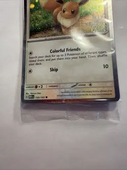 Eevee 133/165 (Holiday Calendar) Stamped Promo Pokemon Card SEALED TCG - Image 3