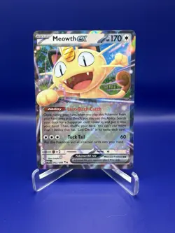 Meowth EX Holo Rare Pokemon Card 170 HP 60 Attack POR RN 062/088 - Image 1