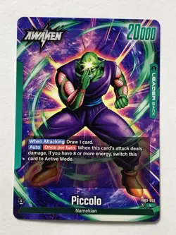 Piccolo FB03-053 Leader English Raging Roar Dragonball Fusion World Card Game - Image 1