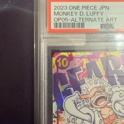 PSA 10 Monkey D. Luffy OP05-119 SEC Alt Art Gear 5 One Piece Cards Japanese - Image 2