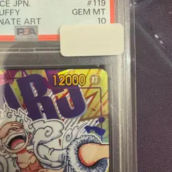 PSA 10 Monkey D. Luffy OP05-119 SEC Alt Art Gear 5 One Piece Cards Japanese - Image 3