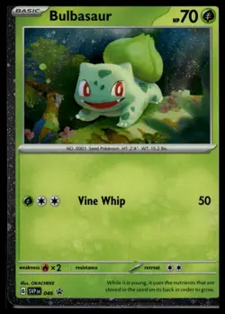 Bulbasaur - (Cosmos Holo) Promo SV: Scarlet & Violet Promo Cards 046 NM Swirl - Image 1