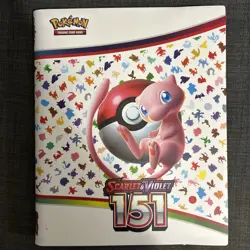 Pokemon SV 151- Mew 151 Binder- Complete Main Set 1-165 Cards-NM/LP Holo Energy - Image 1