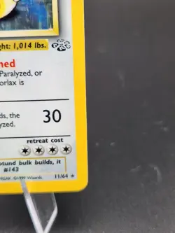 Snorlax Holo Rare Card 11/64 Jungle Unlimited. Pokemon TCG Base Set. Rare LP-NM - Image 4