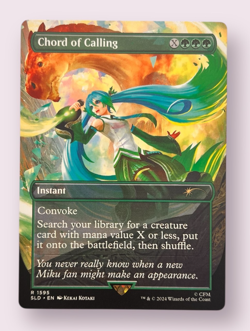 MTG Chord of Calling (Borderless) | Hatsune Miku Secret Lair Drop Regular MINT - Image 1