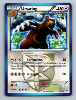 Ursaring 76/101 Uncommon Plasma Blast Pokemon Lightly Played - Image 1