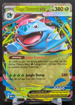 Pokemon Mega Venusaur ex #003/132 English Mega Evolution Double Rare - Image 1