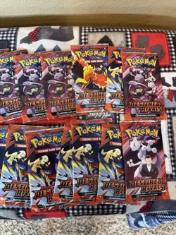 Pokemon Destined Rivals Booster Packs Set Of 20 New Sealed - Image 3