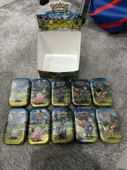 10x Pokemon TCG Ascended Heroes Mini Tins Sealed - With Display Case - Image 5