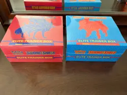 Pokemon Sword & Shield Base Set Elite Trainer Box Zacian Zamazenta Both Arts (2) - Image 2