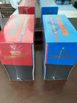 Pokemon Sword & Shield Base Set Elite Trainer Box Zacian Zamazenta Both Arts (2) - Image 5