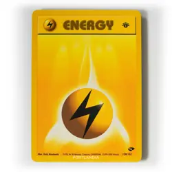 Pokemon - Lightning Energy - 1st Edition - Non Holo - 130/132 - Gym Challenge - Image 1