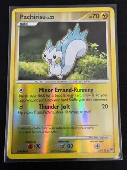 Pokemon TCG Pachirisu 35/130 Reverse-Holo Diamond & Pearl Base Set 2007 LP - Image 1
