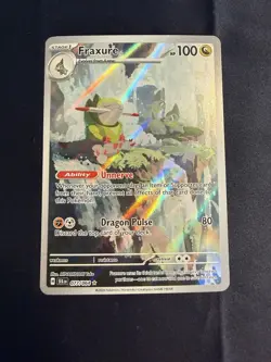 Pokemon Fraxure 077/064 Sv: Shrouded Fable Rare Holo - Image 1