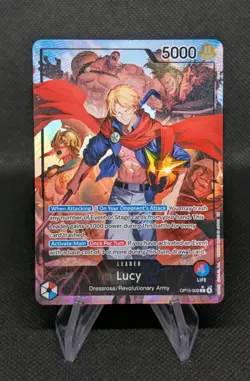 One Piece TCG OP15-002 Lucy Alt Art Leader Adventure on KAMI's Island English - Image 1