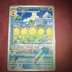 Pokemon TCG Sunflora Card 169/167 Twilight Masquerade Series - Image 1