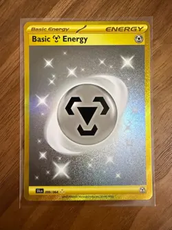 Pokemon TCG Shrouded Fable Basic Metal Energy Hyper Rare Gold Card 099/064 MINT - Image 1