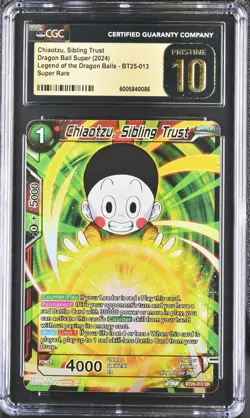 Chiaotzu, Sibling Trust - BT25-013 SR - Dragon Ball Super Card - CGC Pristine 10 - Image 1