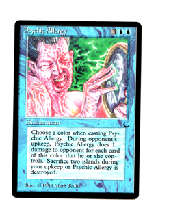 MTG Psychic Allergy SP/NM- The Dark Magic the Gathering ~ Free Shipping ~ - Image 1