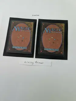 1994 2x °Living Armor° The Dark: Magic the Gathering - up - Image 2