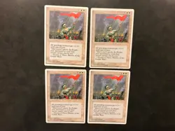 MTG Magic: The Gathering - 4th Edition - Morale Playset (x4) - Image 1