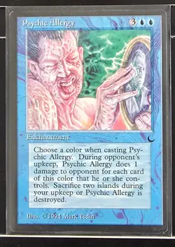 Psychic Allergy - Dark - Excellent - Unplayed - MTG - Image 1