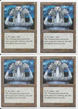MTG: FOUNTAIN OF YOUTH Chronicles COMMON; played, Excellent condition x4 - Image 1