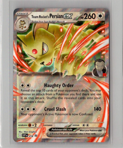 Team Rocket's Persian ex 218 SVP Pokemon SV: Scarlet & Violet Promo Holo NM - Image 1