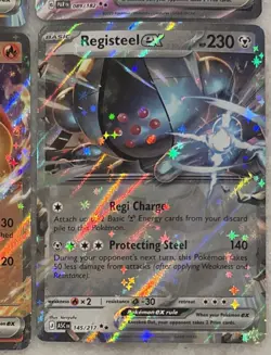 Lot x4 Pokemon TCG EX Full Art Holo - MIRAIDON, IRON VALIANT, VICTINI, REGISTEEL - Image 5