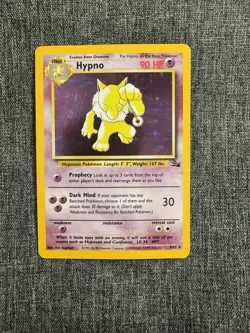 Pokemon TCG Hypno 8/62 Fossil Set Holo Rare Unlimited WOTC Vintage - Image 1