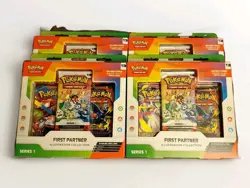 Pokemon TCG First Partner Illustration Collection Series 1 New Sealed (Lot of 4) - Image 1