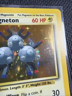 Pokemon TCG Magneton 9/102 Base Set Holo RARE VINTAGE Electric - Image 5
