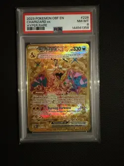 2023 Pokemon OBF En-Obsidian Flames Charizard EX #228 PSA 8 NM-MT - Image 1