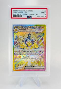 2024 POKEMON SCR EN-STELLAR CROWN SPECIAL ILLUSTRATION RARE GALVANTULA EX PSA 9 - Image 1