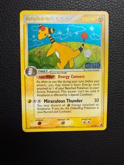 2005 Pokemon Ampharos EX Unseen Forces Holo 1/115 - NM/Mint Condition - Image 3