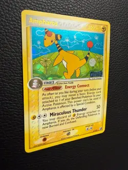 2005 Pokemon Ampharos EX Unseen Forces Holo 1/115 - NM/Mint Condition - Image 4