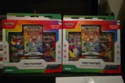 Pokemon TCG First Partner Illustration Collection LOT OF 2 (FACTORY SEALED) - Image 1