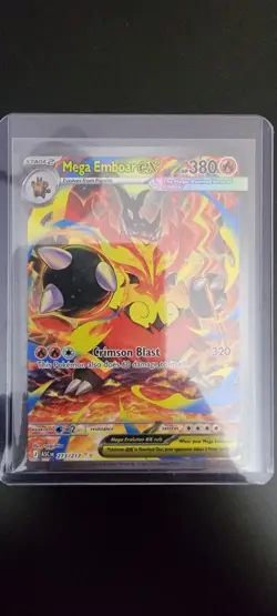 Mega Emboar ex 273/217 SIR Secret Rare Pokemon Ascended Heroes MINT Pack Fresh - Image 1
