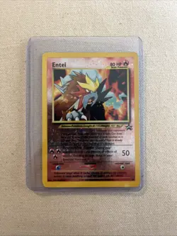 Entei #34 Black Star Promo Reverse Holo Rare Vintage Pokemon Card - NM - Image 1
