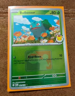 001/132 Bulbasaur 2026 Pokemon Day League Stamped Promo Card Mega TCG Play - Image 1