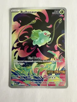Pokemon TCG Bulbasaur Mega Evolution Promo Card Stamped 133/132 NM - Image 1