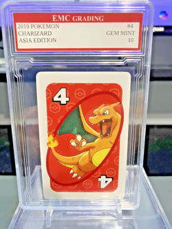 CHARIZARD 2019 Pokemon UNO ASIA Card GRADED 10 MINT - Image 1
