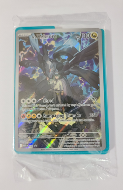 Pokemon N's Zekrom 037 Full Art Promo Holo Ascended Heroes Promo Card SEALED - Image 1