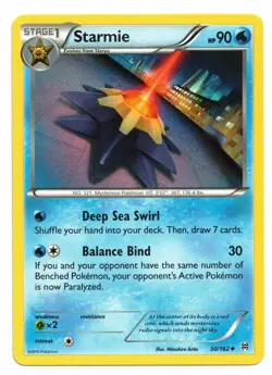 Pokemon Card: Starmie 30/162 XY Breakthrough Set! EX - Image 1