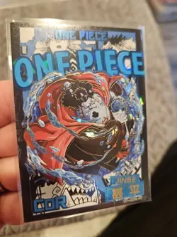 One Piece Trading Card Jinbe Knight of the Sea Collector Thick Card Stock Holo - Image 4