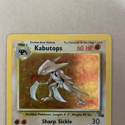 Kabutops Pokemon Card Holo WOTC 9/62 Fossil Set Rare Vintage 1999 Original MP - Image 2